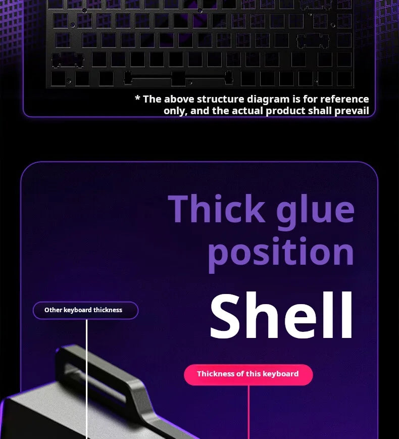 AULA WiN 60 Magnetic Axis Keyboard RT Custom Mechanical Wired Connection for Gaming with Webdriver for 8K Response Rate