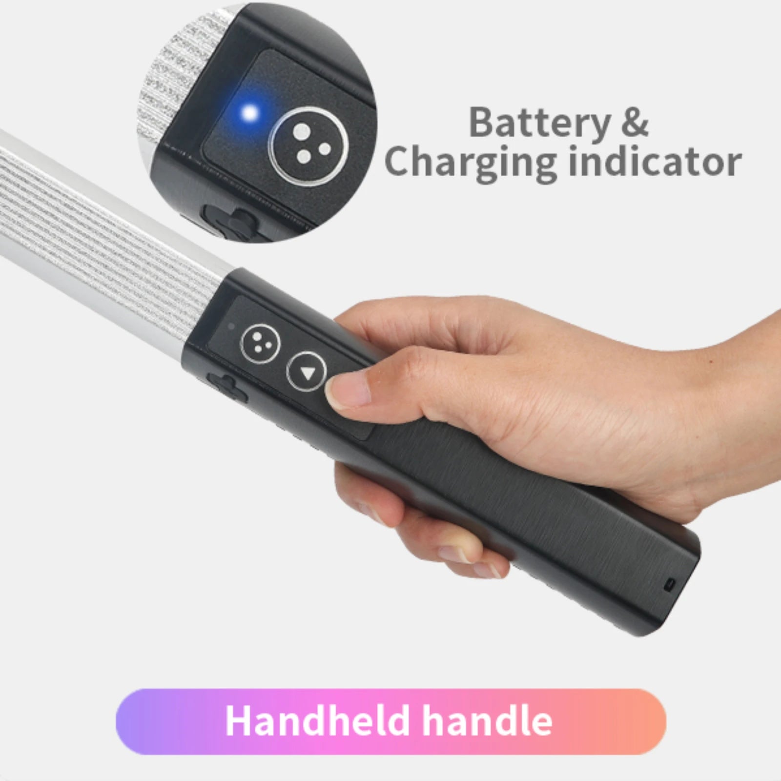 LUXCEO Q508A Handheld RGB Video Tube Light LED Stick 3000K-6000K CRI 95+ Photography Studio Colorful Light Wand For Youtube Vlog