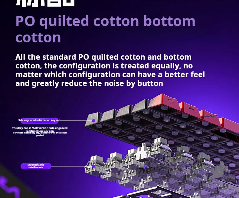 AULA WiN 60 Magnetic Axis Keyboard RT Custom Mechanical Wired Connection for Gaming with Webdriver for 8K Response Rate