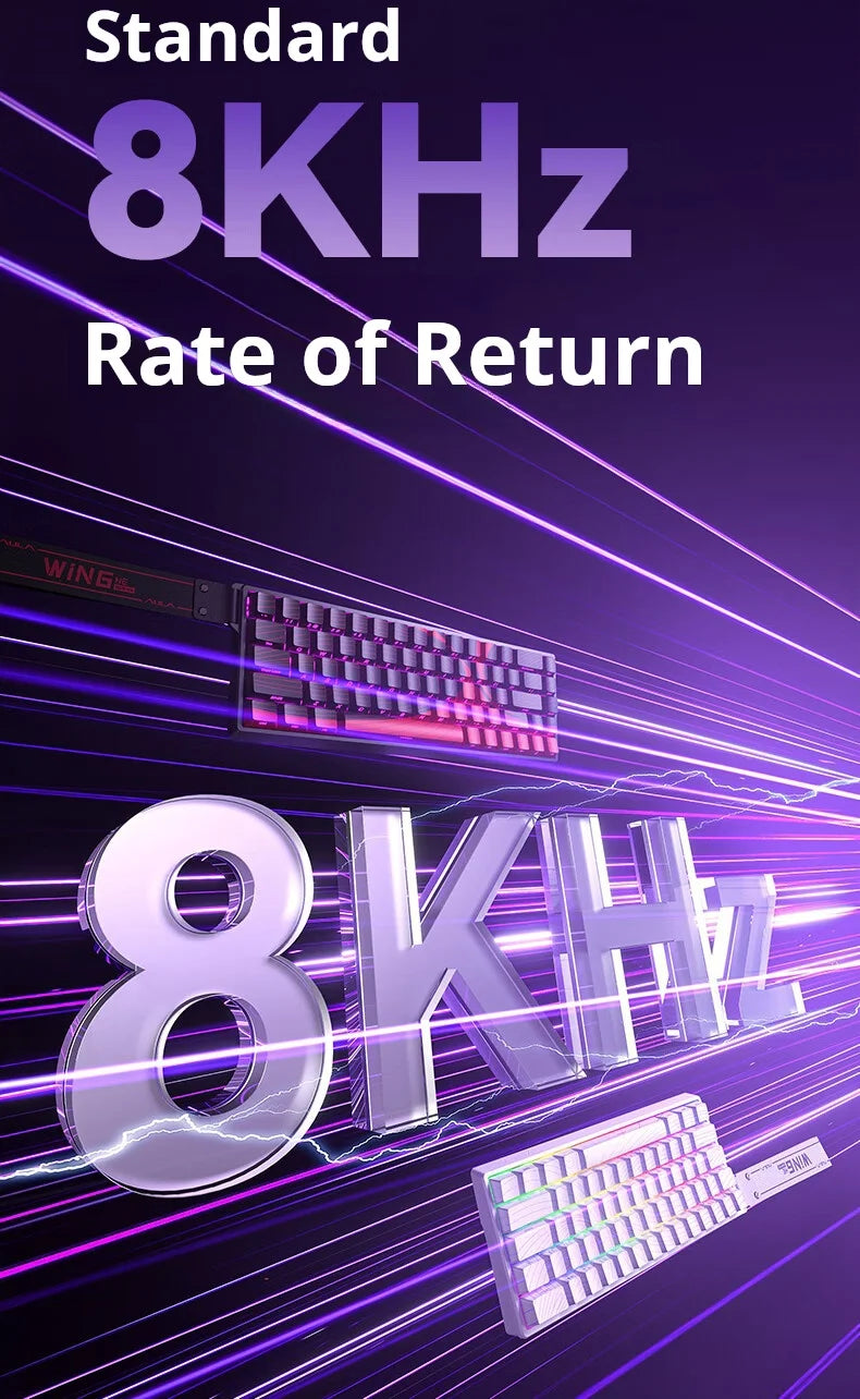 AULA WiN 60 Magnetic Axis Keyboard RT Custom Mechanical Wired Connection for Gaming with Webdriver for 8K Response Rate