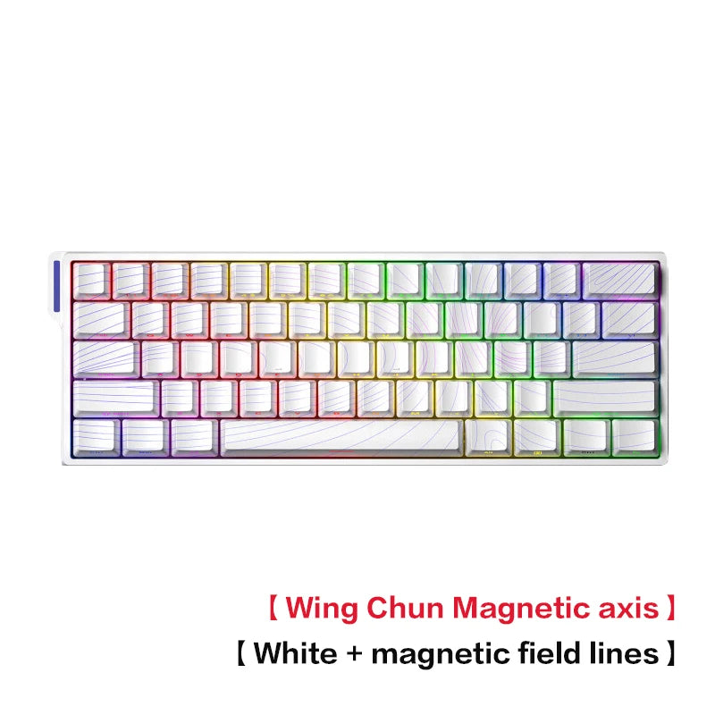 AULA WiN 60 Magnetic Axis Keyboard RT Custom Mechanical Wired Connection for Gaming with Webdriver for 8K Response Rate