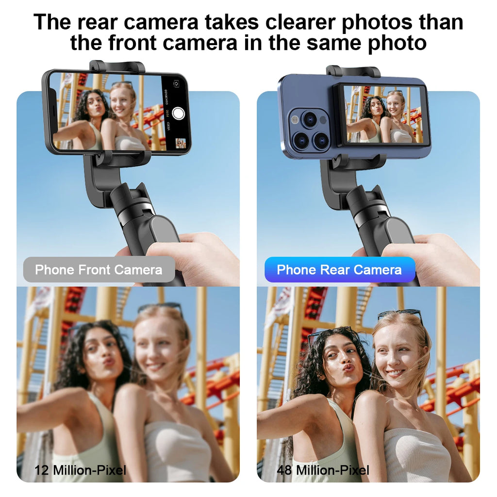 Wireless Selfie Monitor Screen，Magnetic Phone Vlog Selfie Monitor Screen 4K, Compatible with iPhone & Android