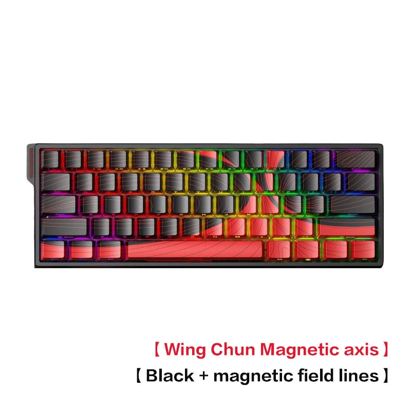 AULA WiN 60 Magnetic Axis Keyboard RT Custom Mechanical Wired Connection for Gaming with Webdriver for 8K Response Rate