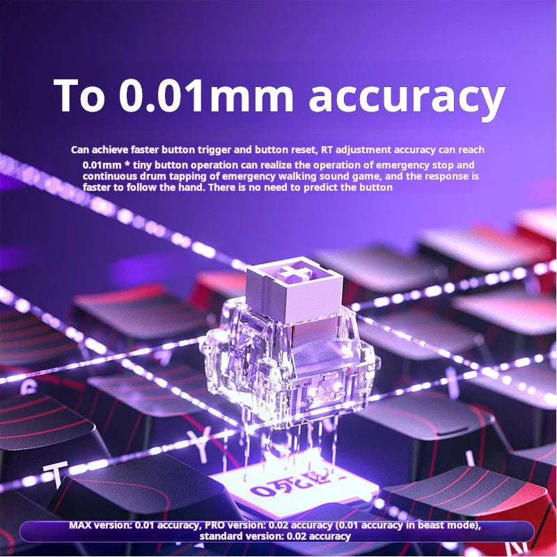 AULA WiN 60 Magnetic Axis Keyboard RT Custom Mechanical Wired Connection for Gaming with Webdriver for 8K Response Rate